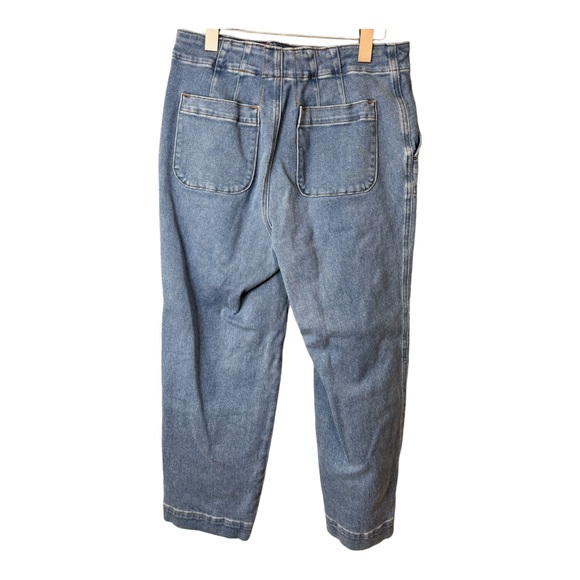 Talbots Sailor Straight Leg Cropped Trouser Jeans in Mystic. High Rise. Size 8 - Picture 8 of 13